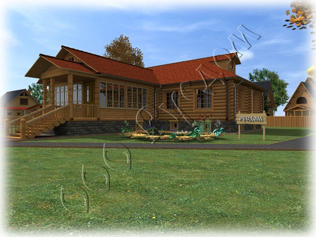 Русский деревянный крестьянский дом
