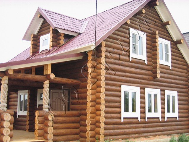 Деревянный загородный дом для постоянного проживания